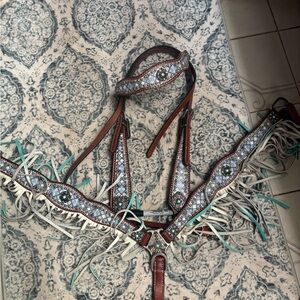 Beaded Western Horse Tack Set